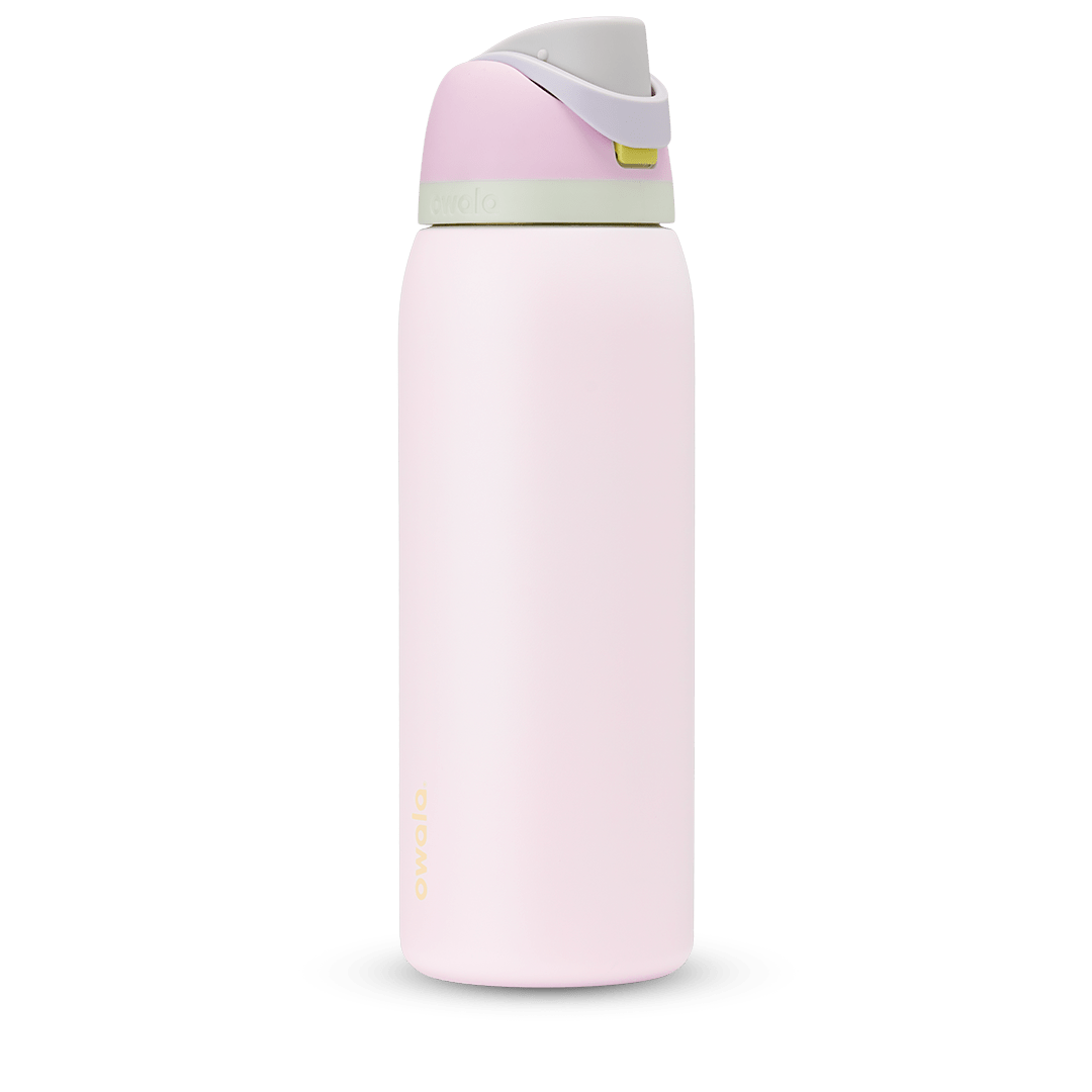 Owala FreeSip Stainless Steel Water Bottle, 32oz Dark Pink 