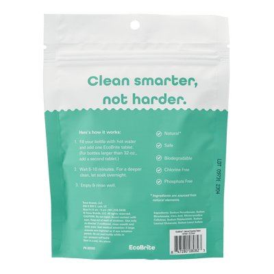 Foolproof Water Bottle Cleaner - Cleaning Tablets by EcoBrite – Owala