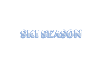 &#39;Ski Season&#39; logo in blue script text, representing the winter-themed FreeSip Twist bottle.