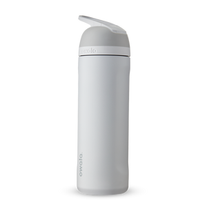 24oz Shy Marshmallow Stainless Steel Insulated Owala Flip Water Bottle