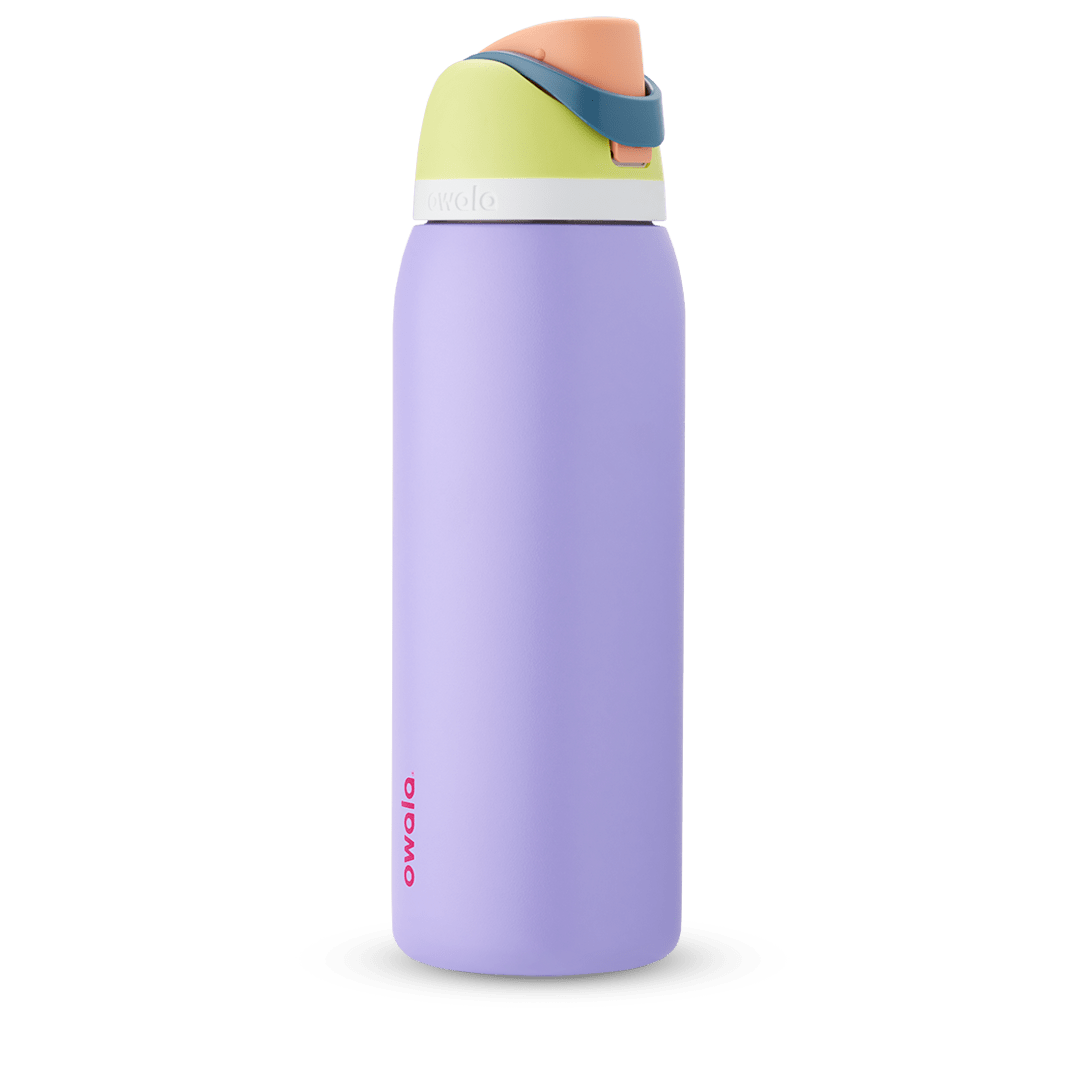 Owala Flip 24 oz Stainless Steel Water Bottle Green Neon Basil